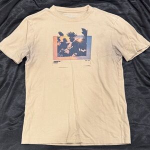 American Eagle Outfitters Tan Graphic T-Shirt
